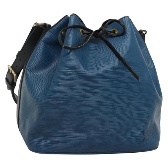 LOUIS VUITTON Epi Petit Noe Shoulder Bag Bicolor Black Blue M44152 - Picture 1 of 12